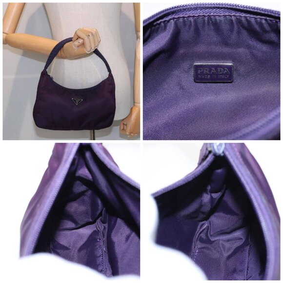 PRADA Accessory Pouch Nylon Purple - Picture 15 of 15